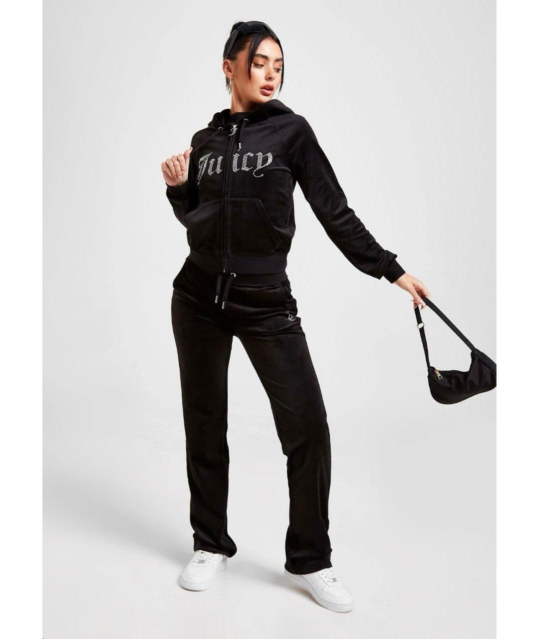 JUICY COUTURE Черный велюровый спортивные костюмы, фото 6