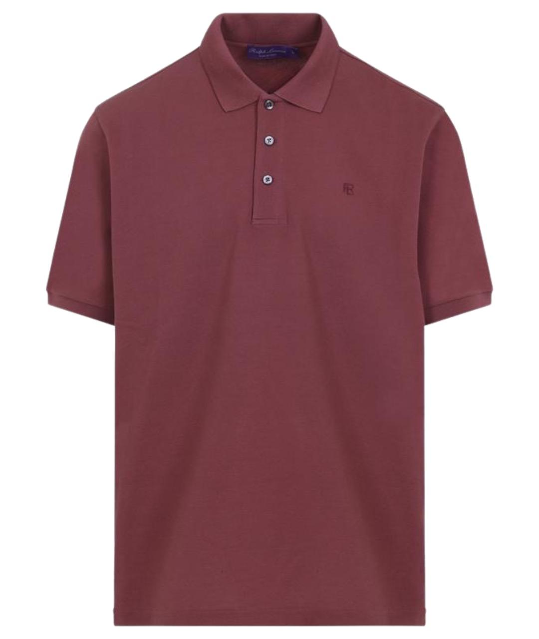 RALPH LAUREN PURPLE LABEL Красное хлопковое поло с коротким рукавом, фото 1