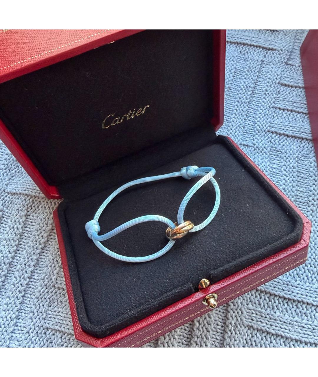 CARTIER Голубой браслет из желтого золота, фото 7