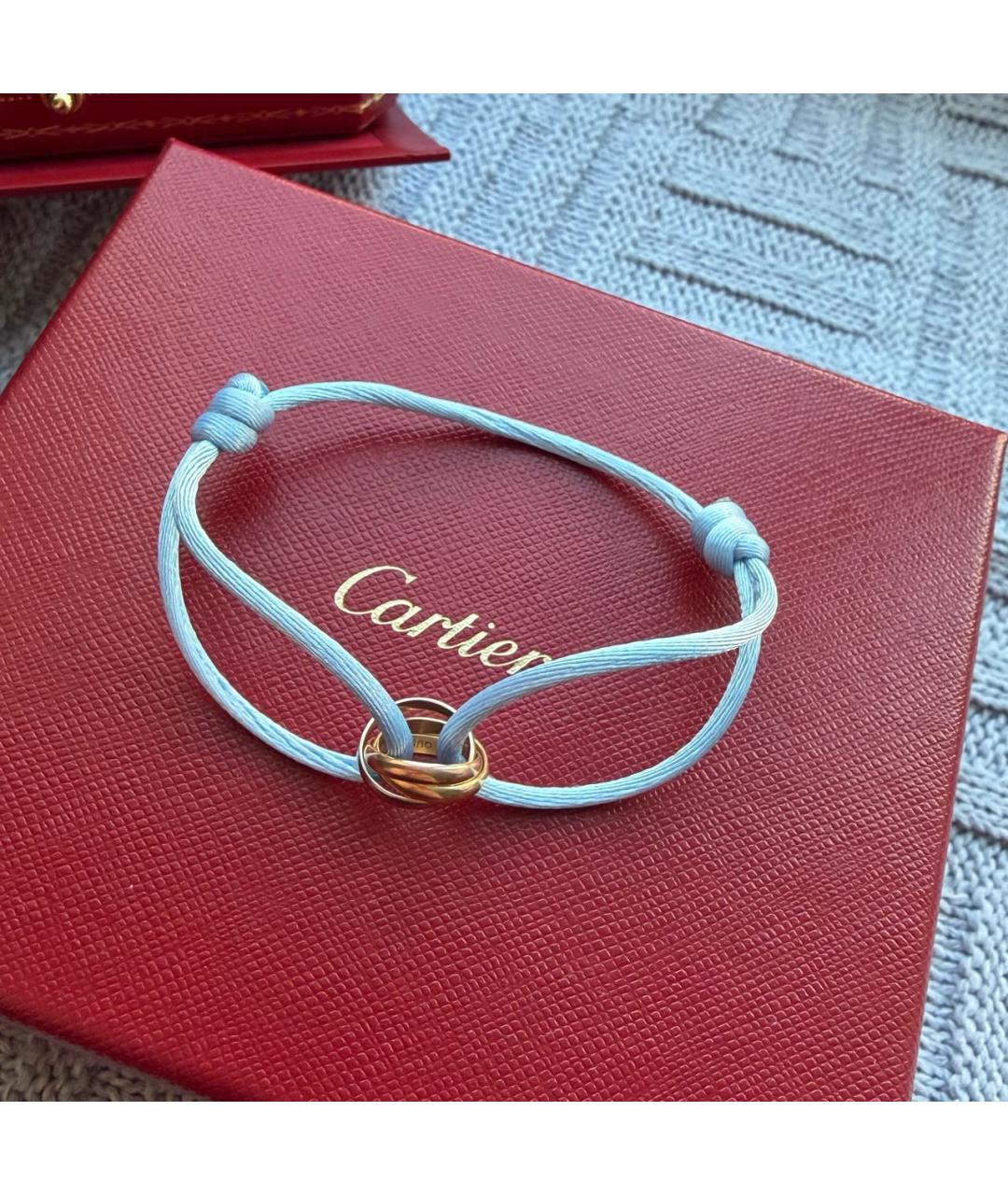 CARTIER Голубой браслет из желтого золота, фото 9