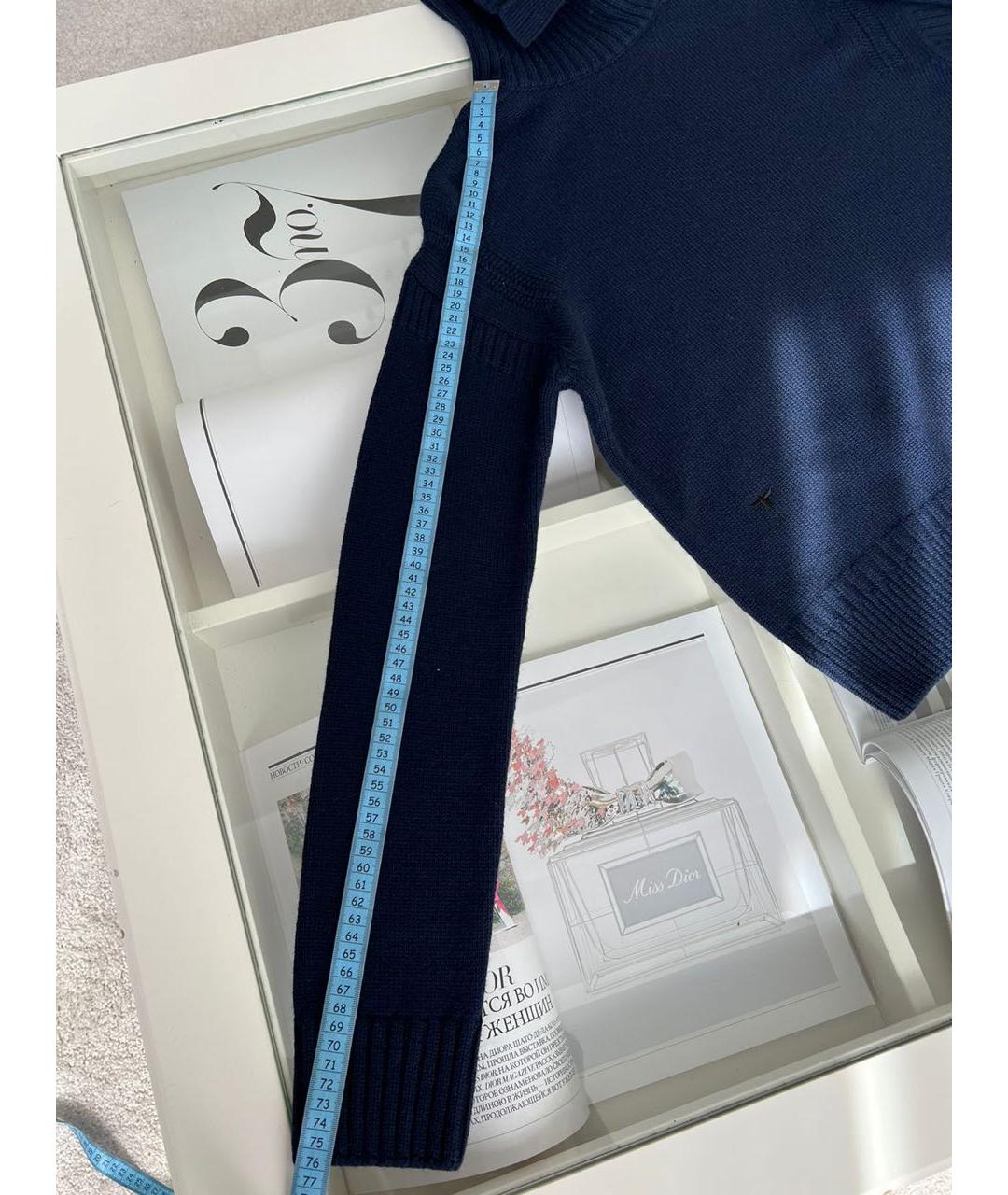CHRISTIAN DIOR Темно-синий жакет/пиджак, фото 5
