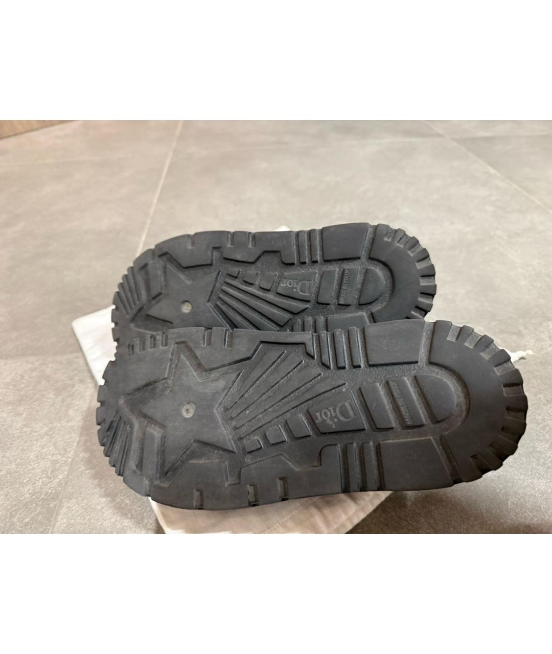 CHRISTIAN DIOR Черные кожаные сандалии, фото 5