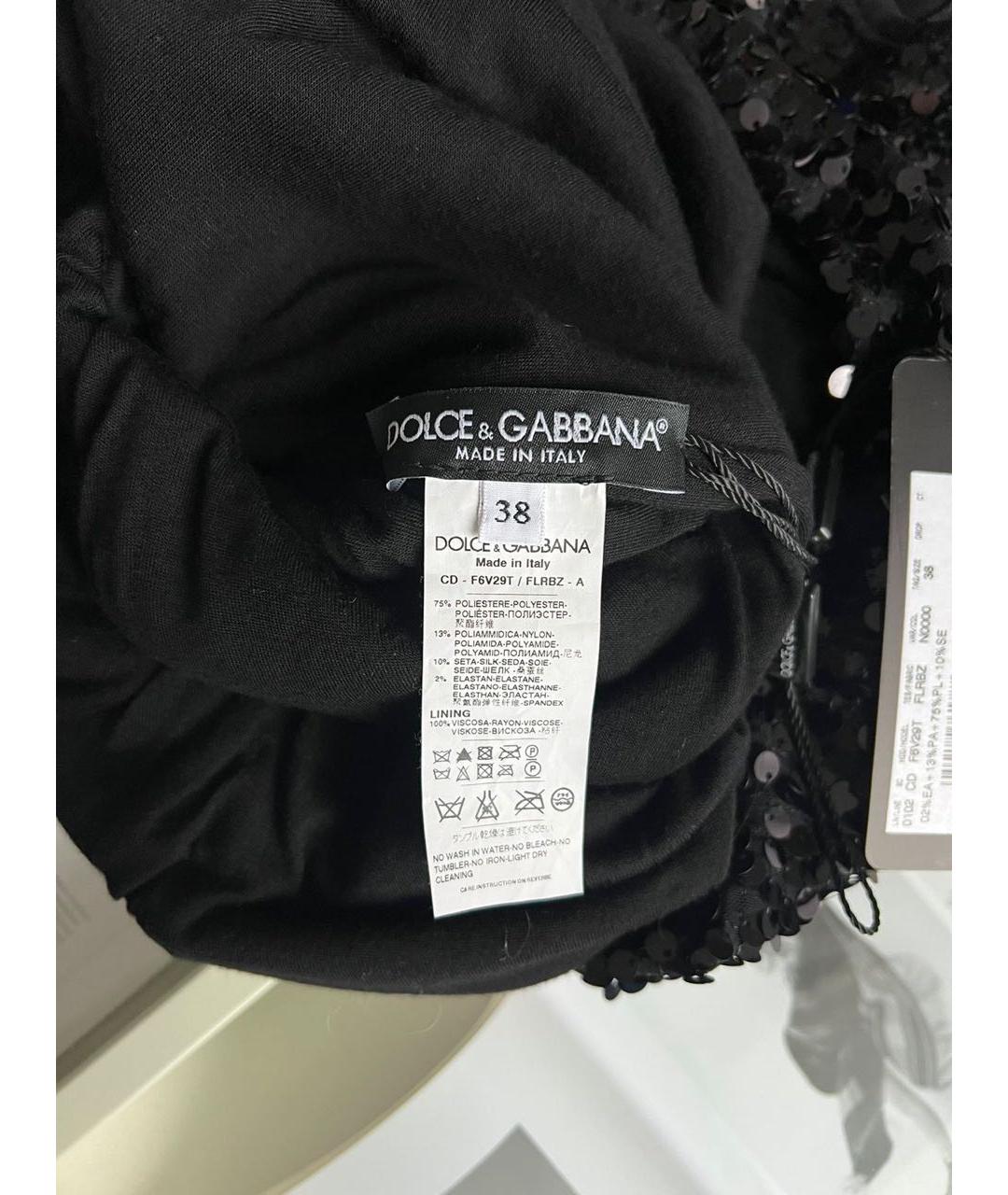 DOLCE&GABBANA Черное пальто, фото 6