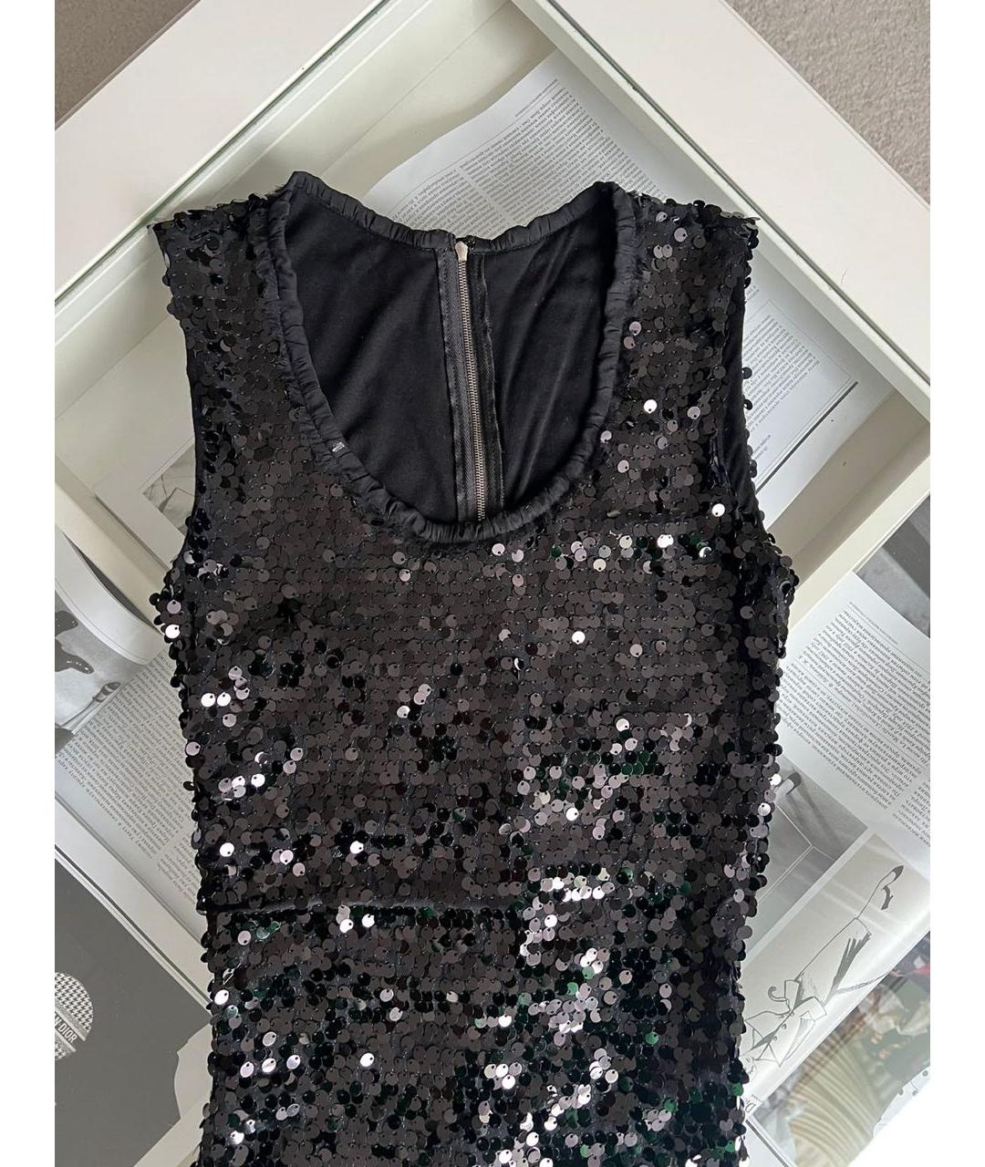 DOLCE&GABBANA Черное пальто, фото 2