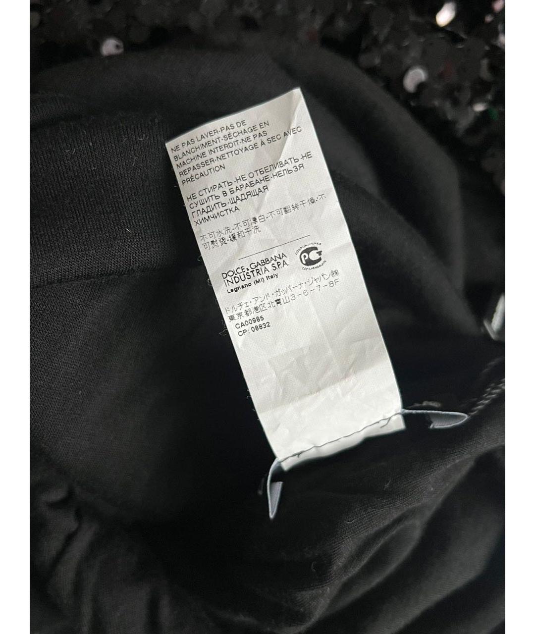 DOLCE&GABBANA Черное пальто, фото 7