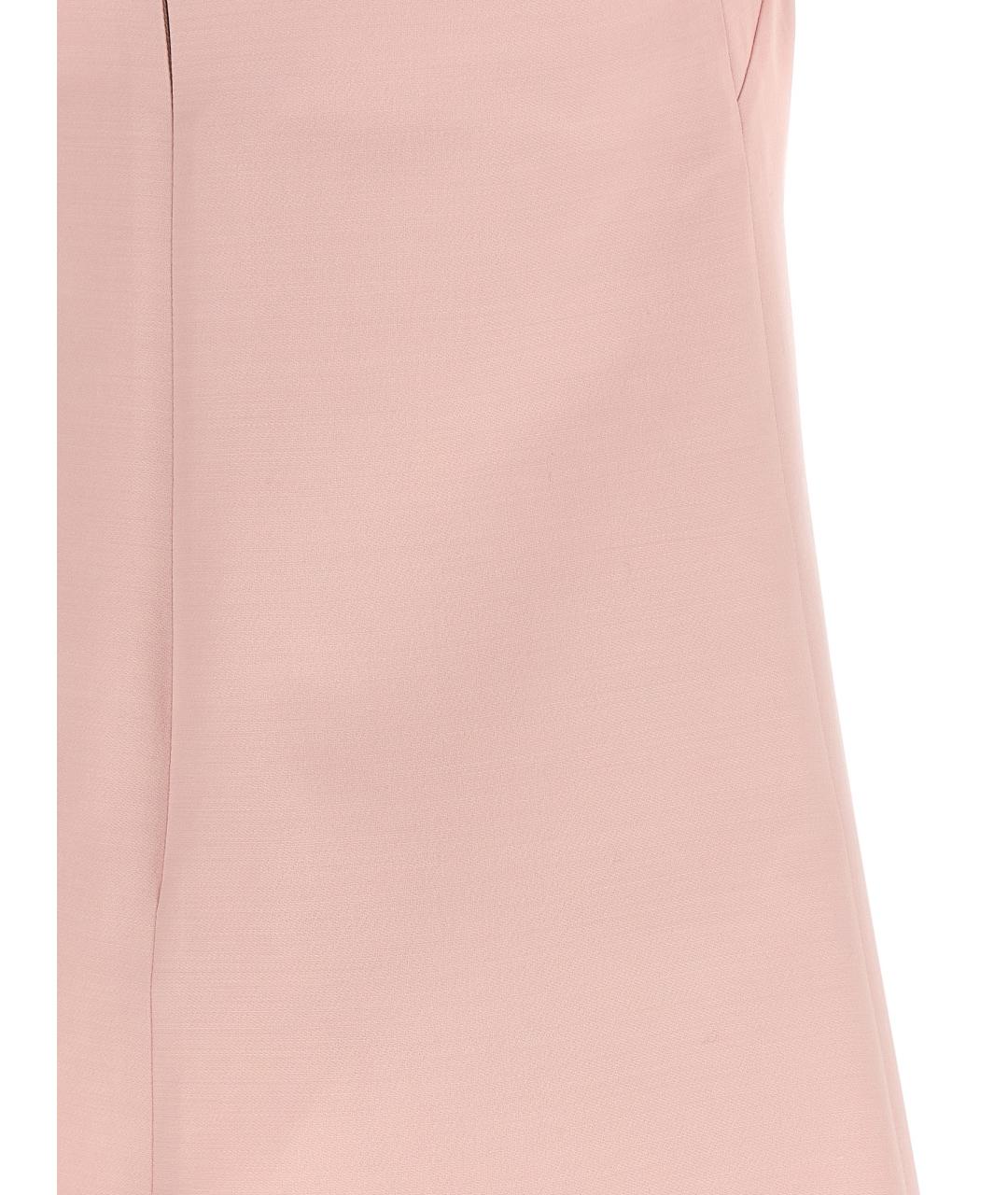 VALENTINO Розовое шерстяное платье, фото 4