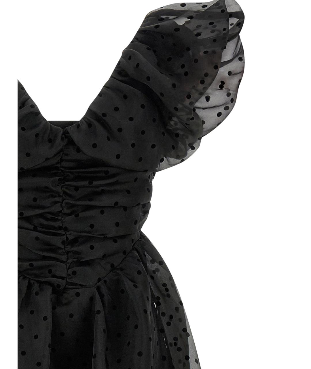 GANNI Черное полиэстеровое платье, фото 3