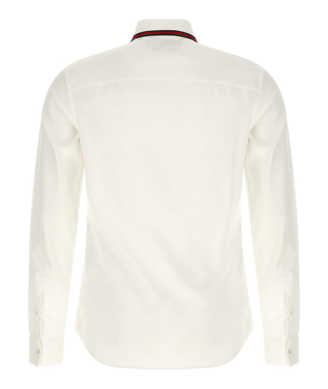 GUCCI Белая хлопковая кэжуал рубашка, фото 2