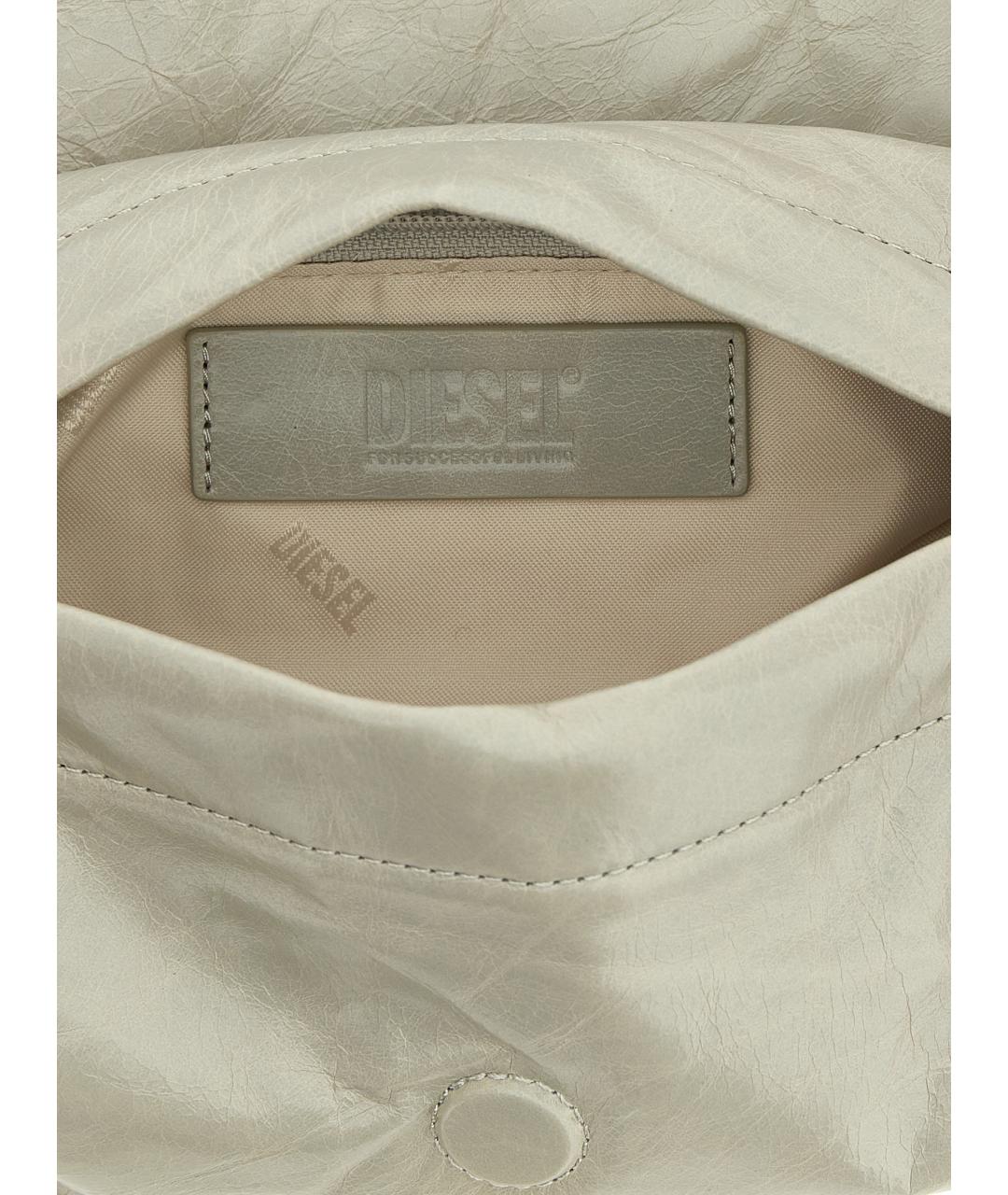 DIESEL Бежевая сумка через плечо из искусственной кожи, фото 4