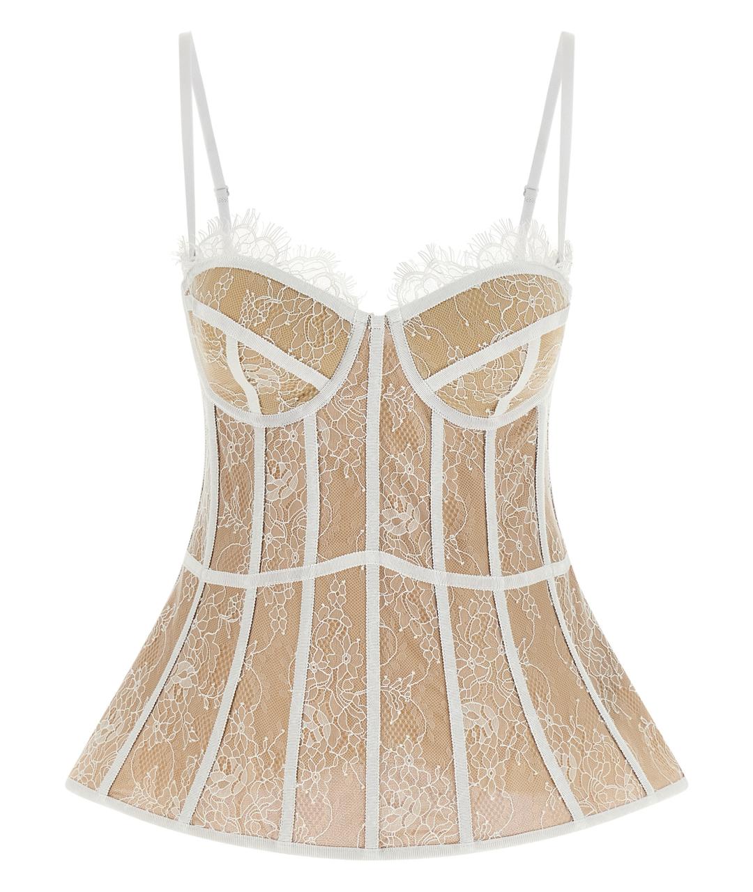 GIUSEPPE DI MORABITO Белая полиамидовая майка, фото 1