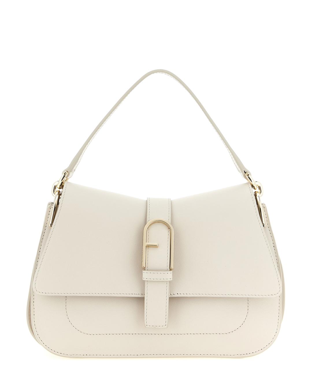 FURLA Бежевая кожаная сумка через плечо, фото 1