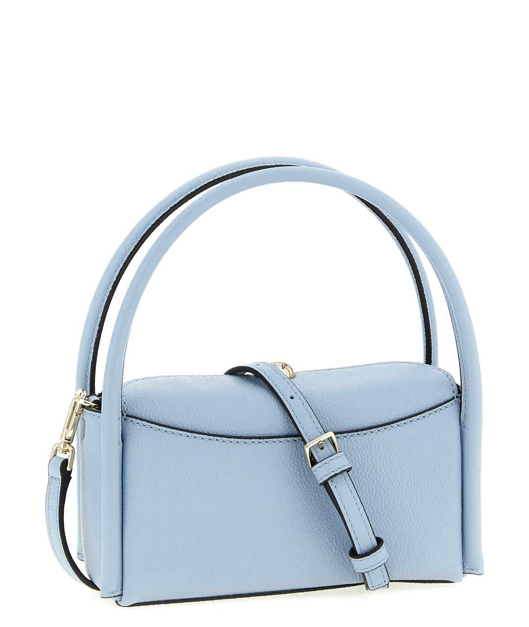 FURLA Голубая кожаная сумка тоут, фото 2