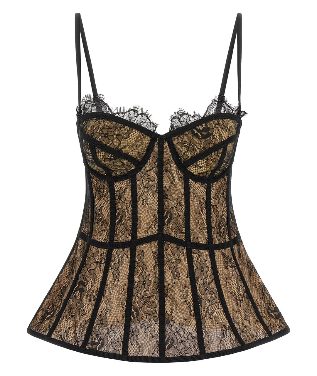 GIUSEPPE DI MORABITO Черная полиамидовая майка, фото 1