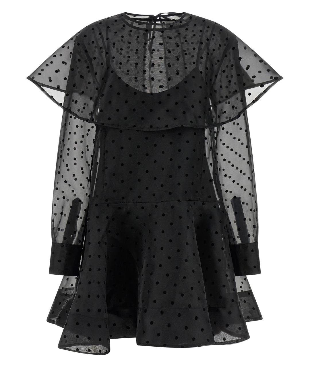 GANNI Черное полиэстеровое платье, фото 1