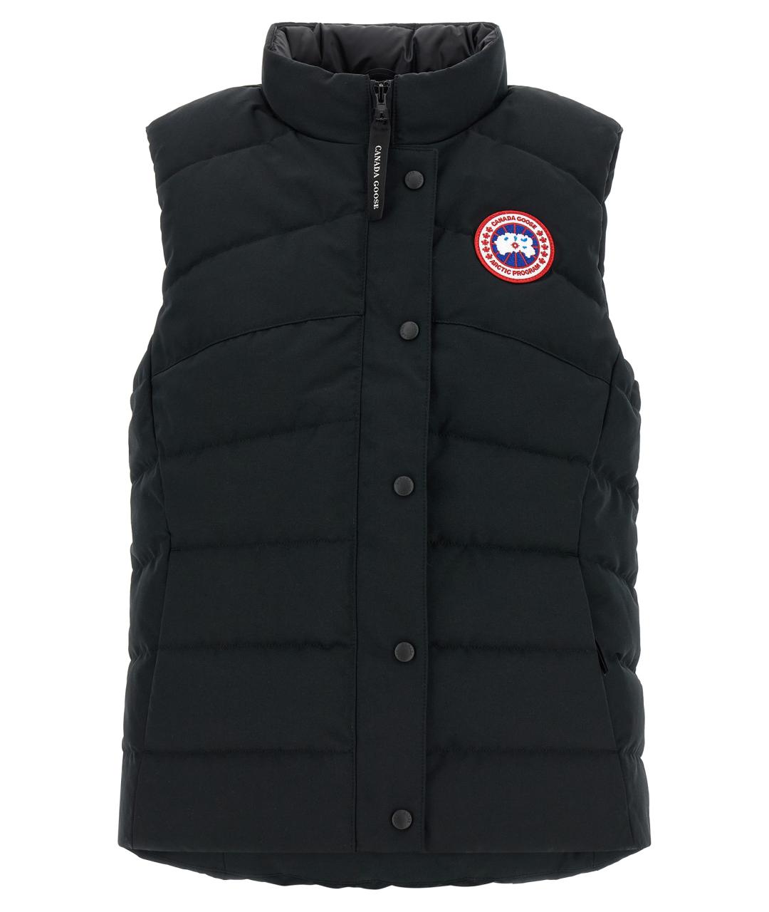 CANADA GOOSE Черный полиэстеровый жилет, фото 1