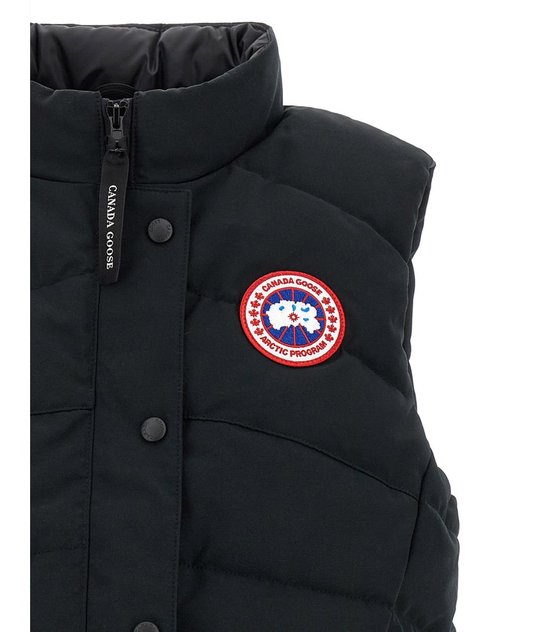 CANADA GOOSE Черный полиэстеровый жилет, фото 3