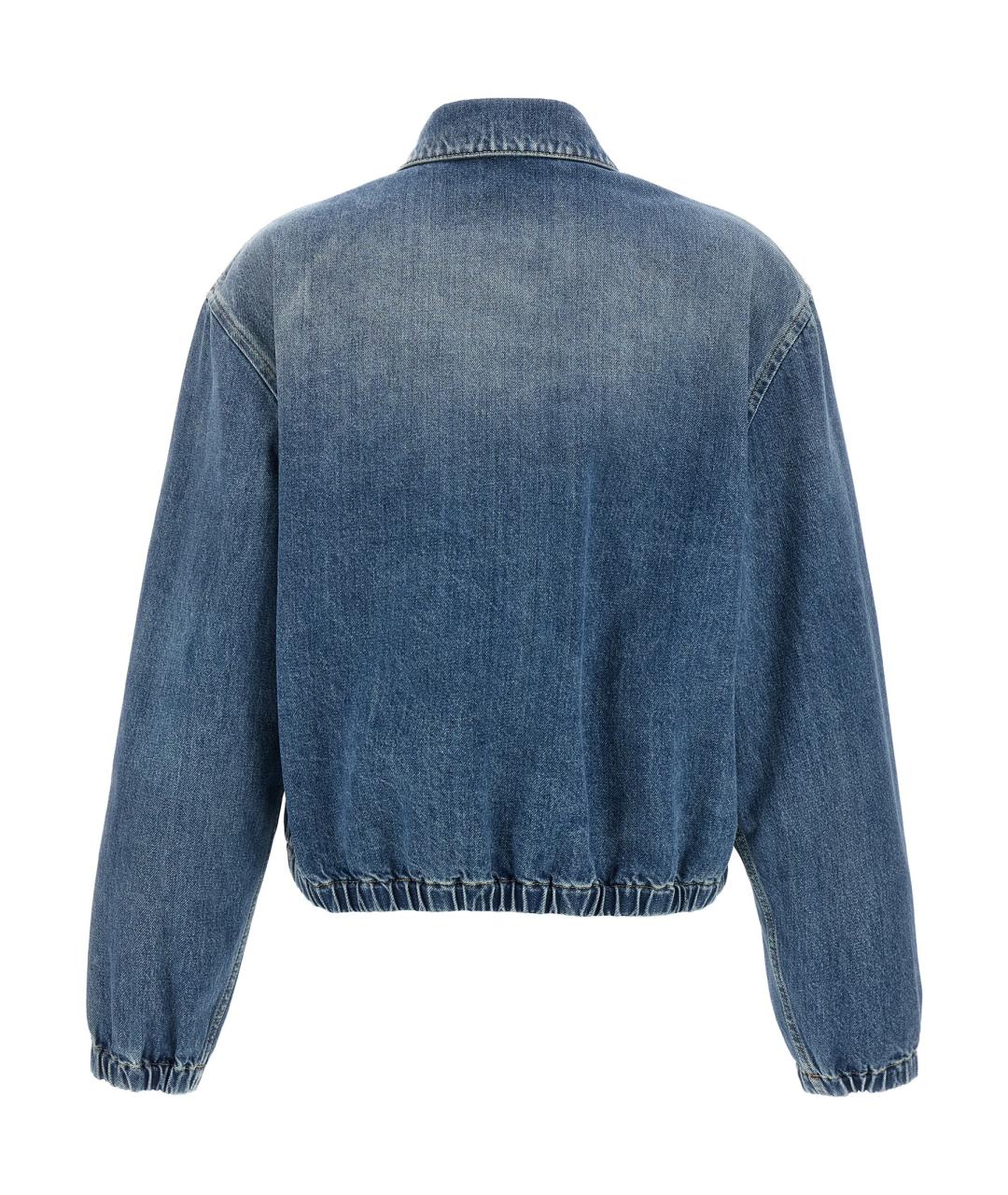 PRADA Голубая хлопковая куртка, фото 2