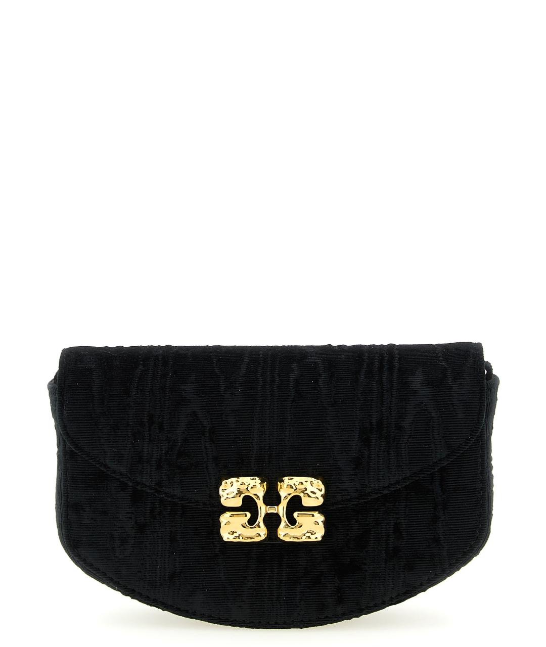 GANNI Черный кошелек, фото 1