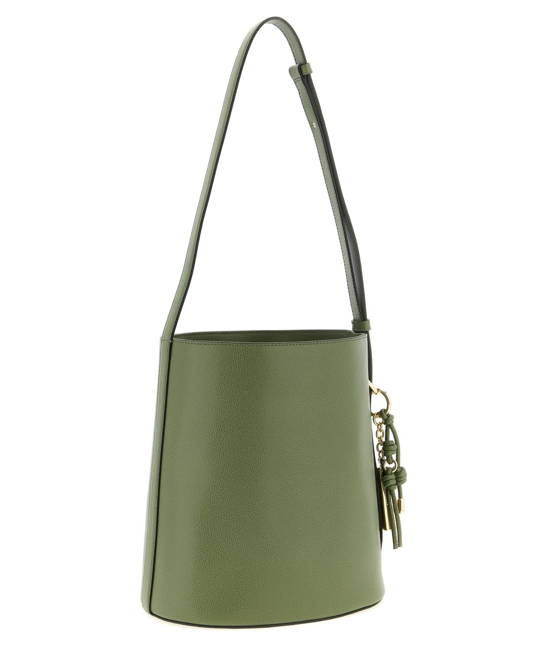 FURLA Зеленая кожаная сумка через плечо, фото 2