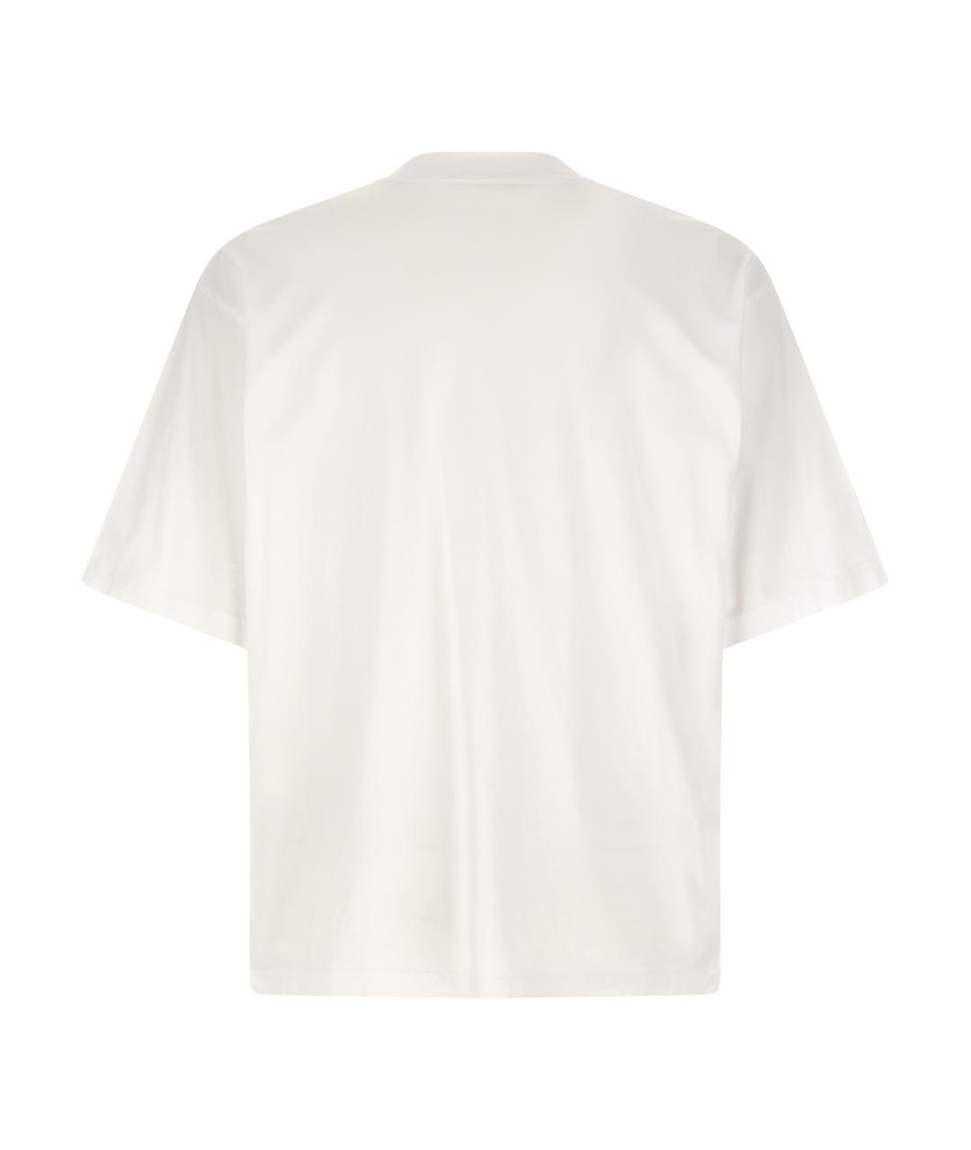 MARNI Белая хлопковая футболка, фото 2