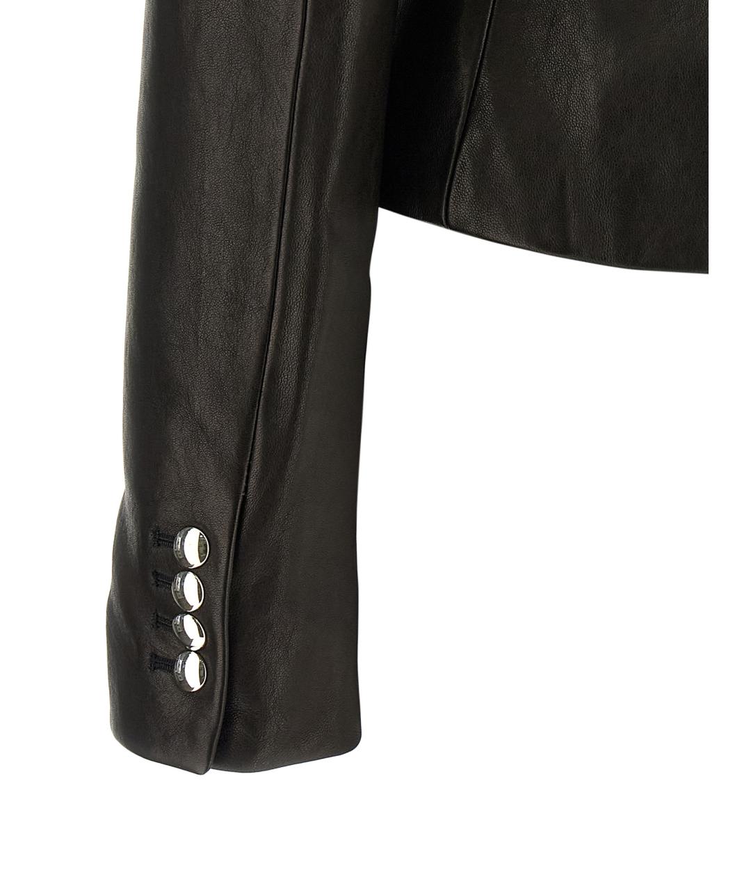 KHAITE Черная кожаная куртка, фото 4