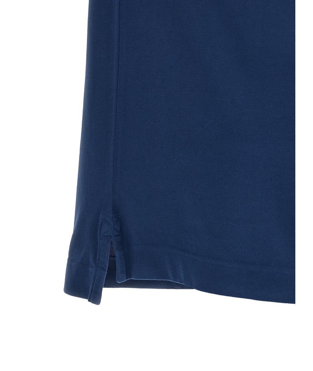 CANADA GOOSE Синее хлопковое поло с коротким рукавом, фото 4