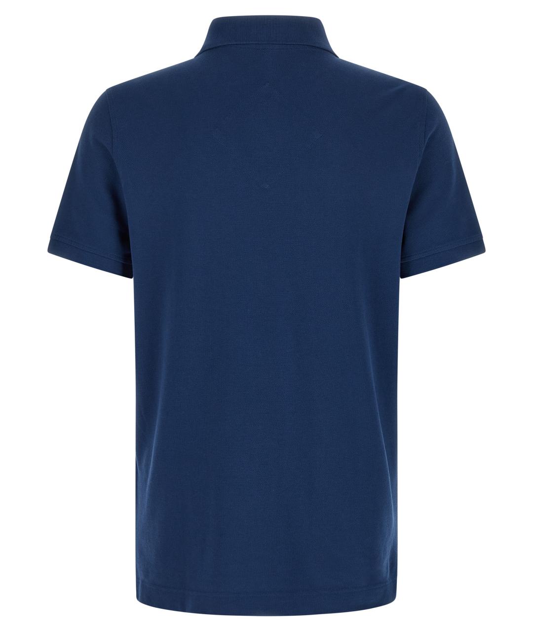 CANADA GOOSE Синее хлопковое поло с коротким рукавом, фото 2