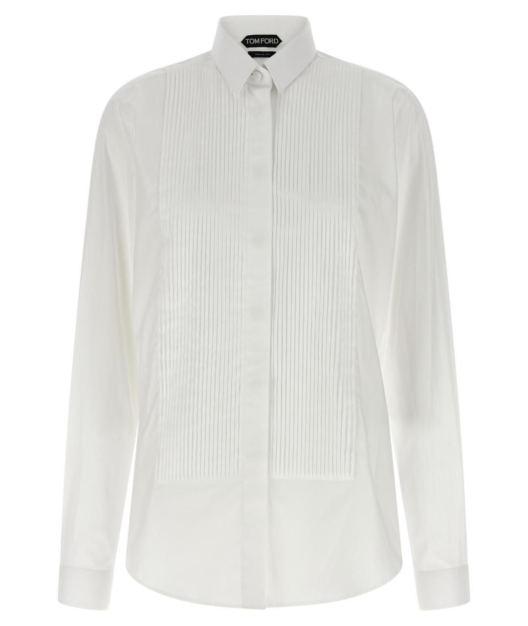 TOM FORD Белая хлопковая рубашка, фото 1