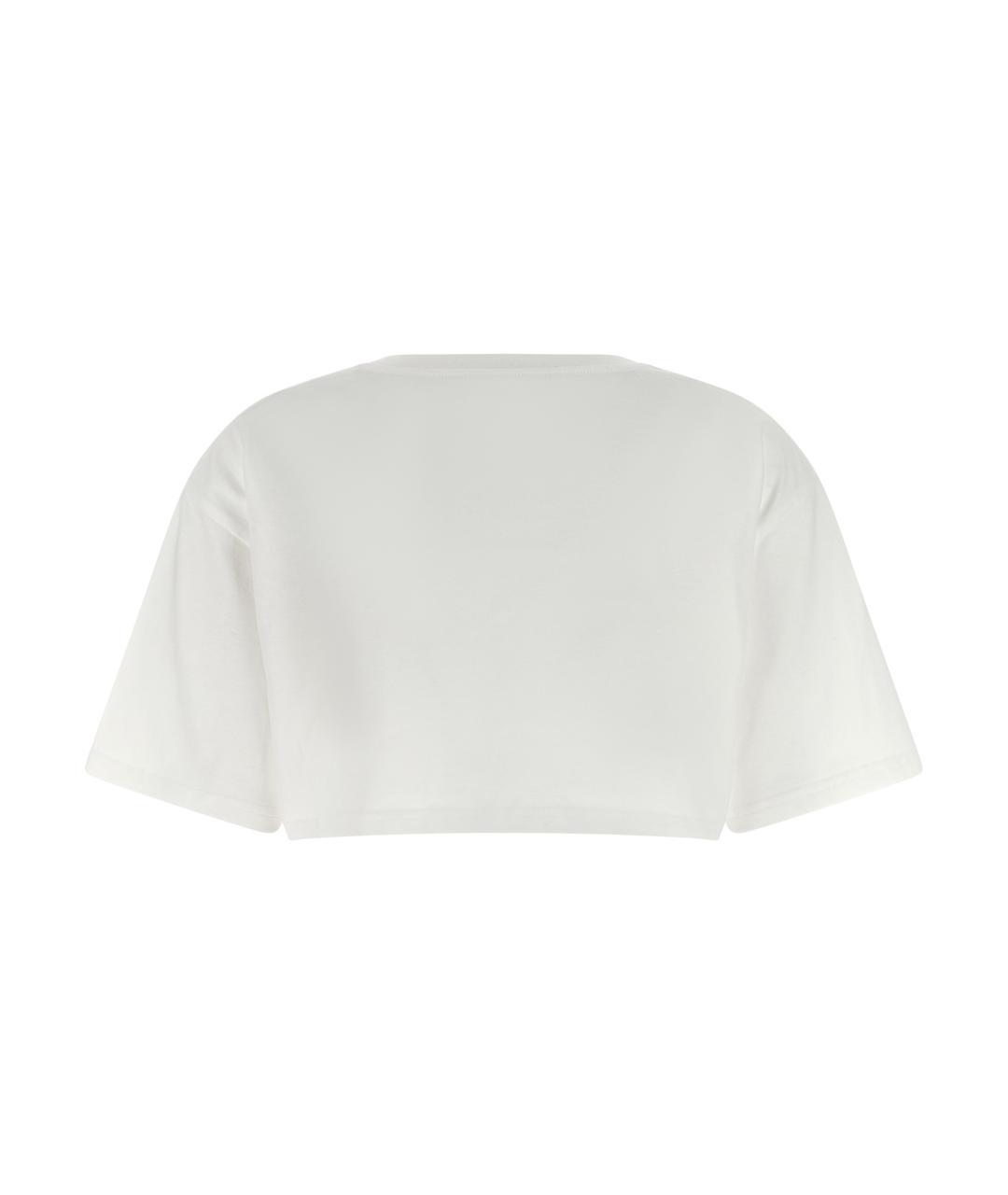 VALENTINO Белая хлопковая футболка, фото 2