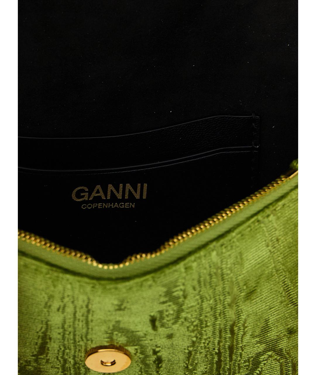 GANNI Зеленый кошелек, фото 4