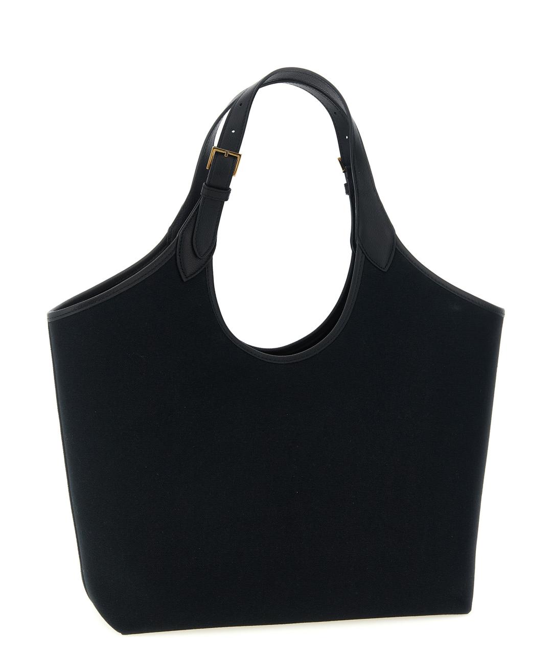 VERSACE Черная хлопковая сумка тоут, фото 2