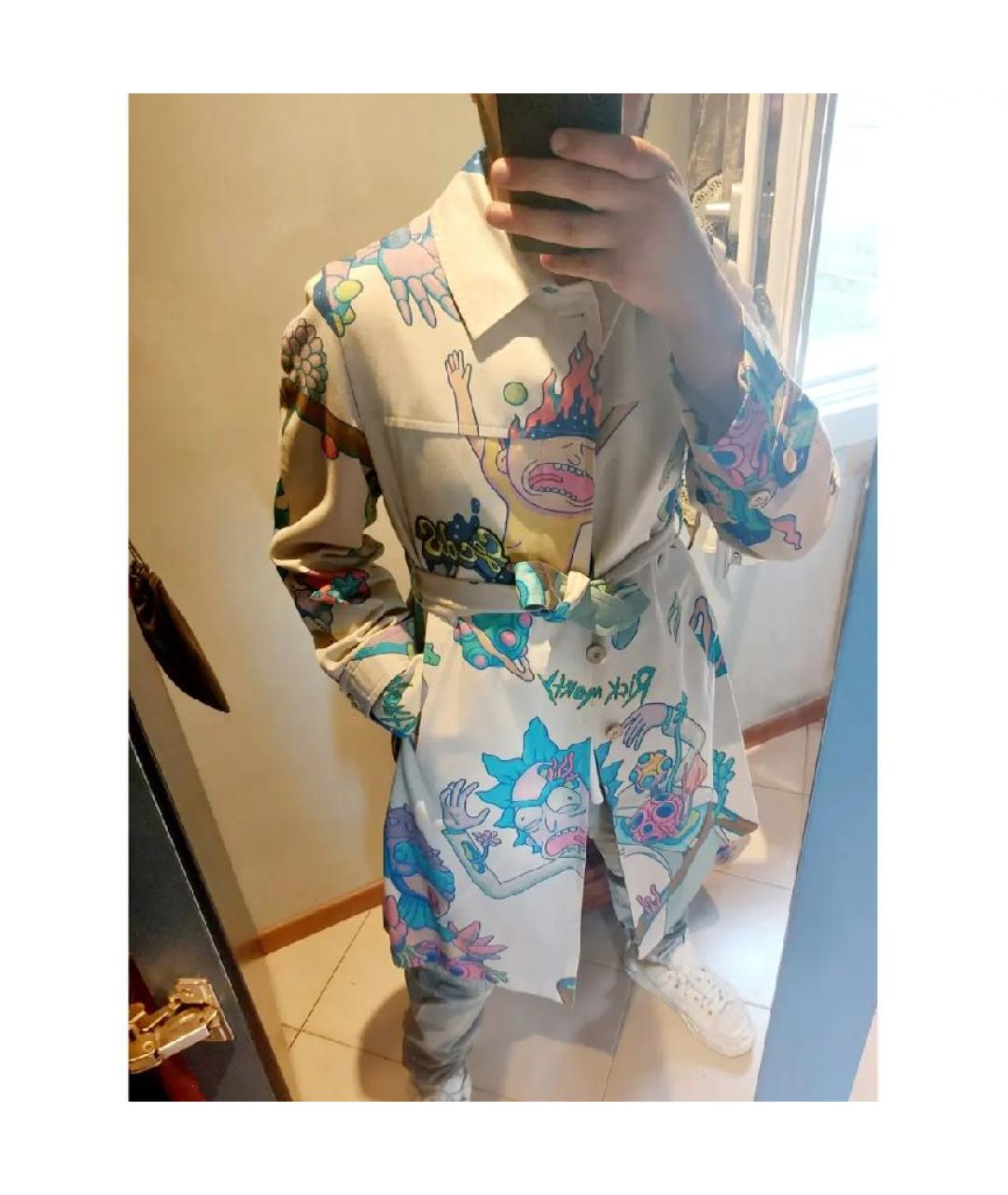 GCDS Бежевый хлопковый тренч / плащ, фото 7