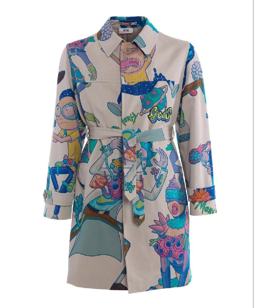 GCDS Бежевый хлопковый тренч / плащ, фото 8