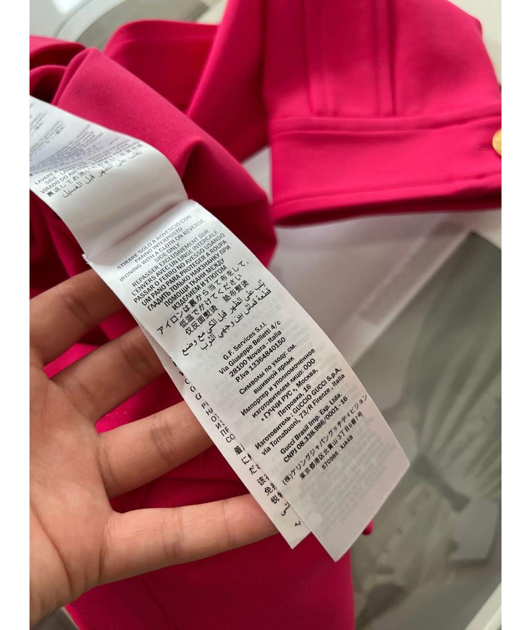 GUCCI Розовое повседневное платье, фото 8