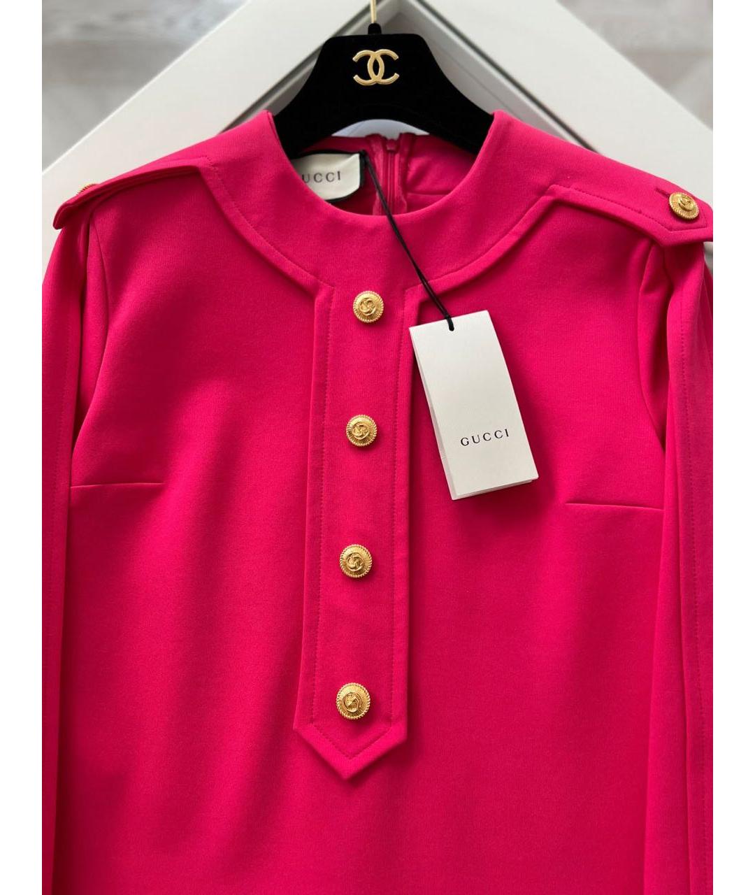 GUCCI Розовое повседневное платье, фото 4