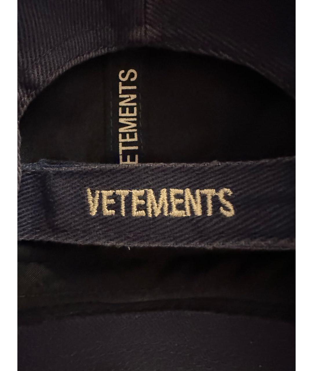 VETEMENTS Синяя хлопковая кепка/бейсболка, фото 5