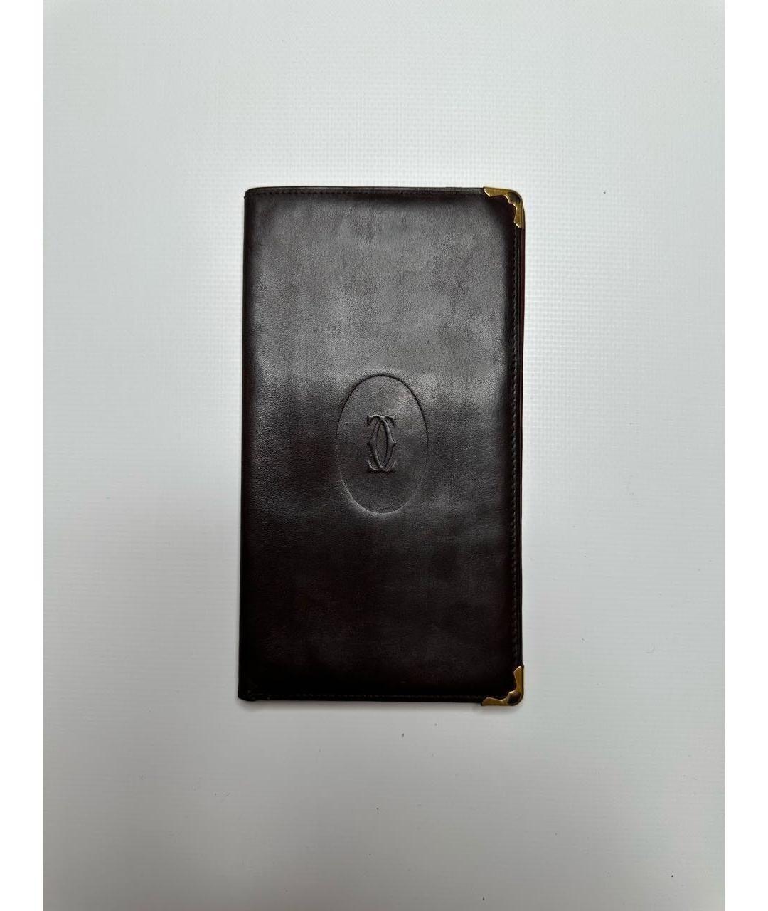 CARTIER Черный кожаный кошелек, фото 8