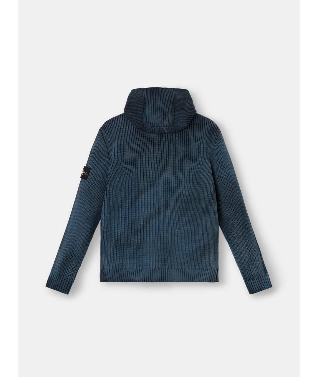 STONE ISLAND Темно-синяя полиамидовая куртка, фото 2