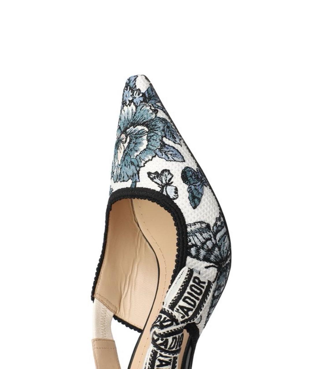 CHRISTIAN DIOR Мульти текстильные туфли, фото 6