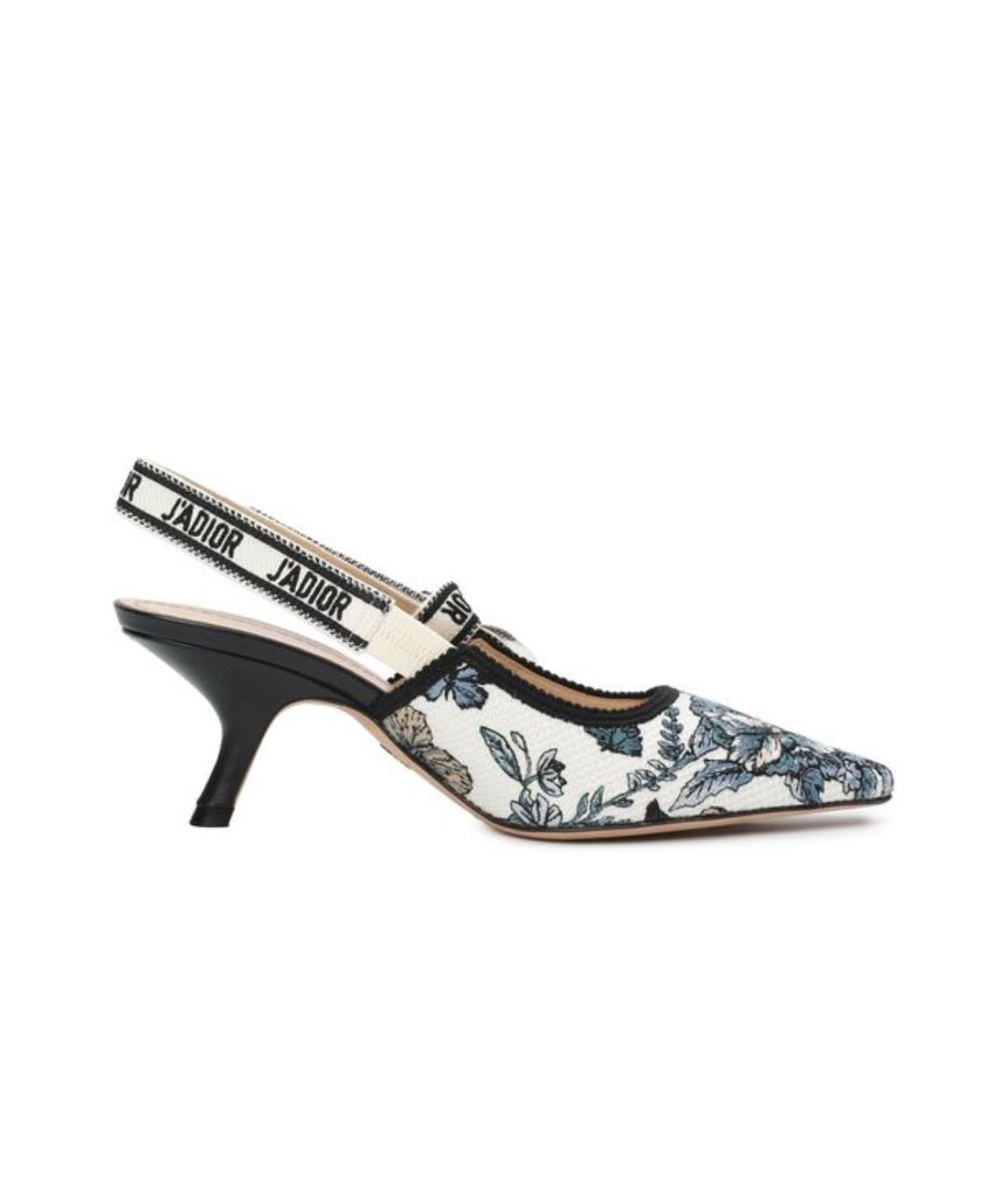 CHRISTIAN DIOR Мульти текстильные туфли, фото 7