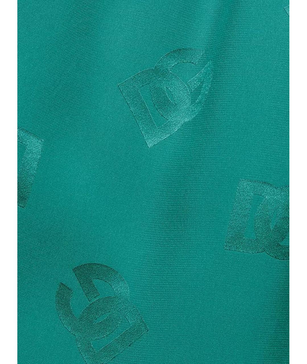 DOLCE&GABBANA Зеленая шелковая блузы, фото 2