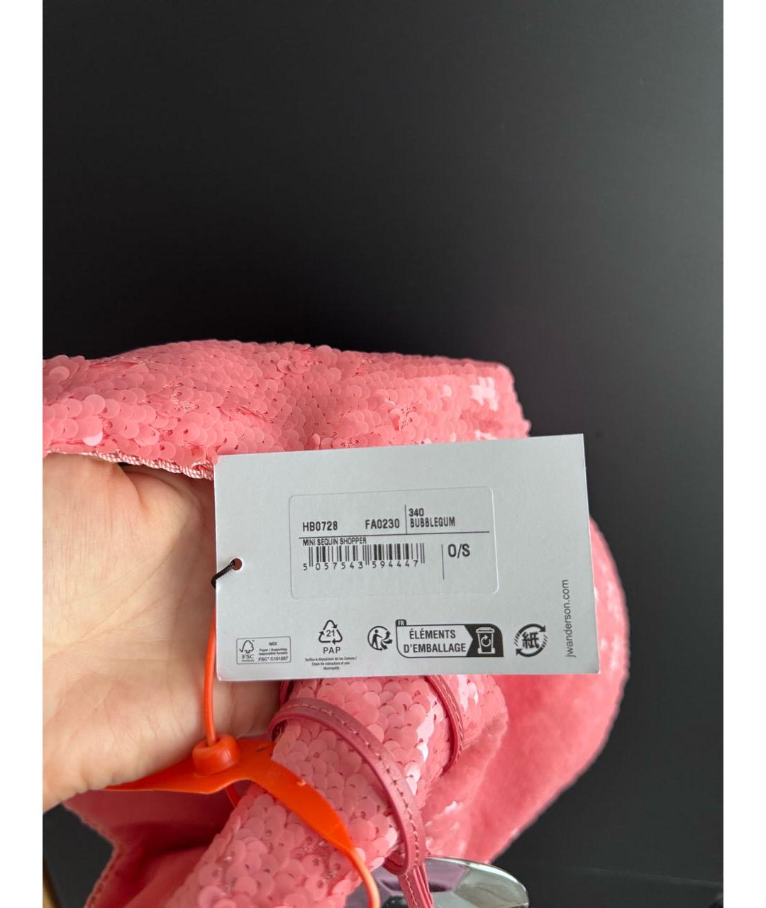 J.W.ANDERSON Розовая сумка тоут, фото 6