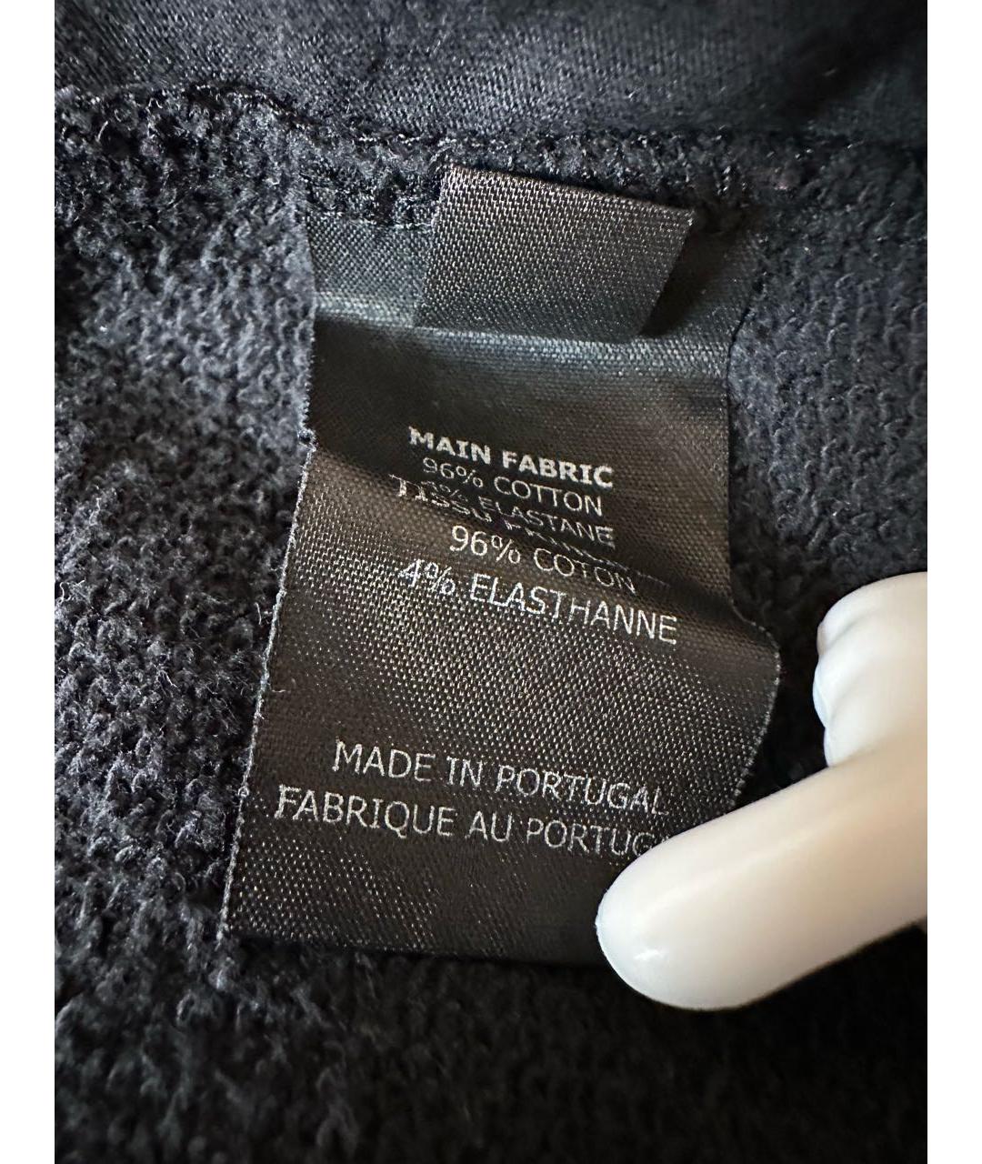 VETEMENTS Черные хлопко-эластановые повседневные брюки, фото 5