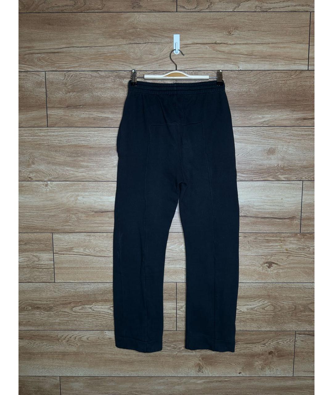 VETEMENTS Черные хлопко-эластановые повседневные брюки, фото 3