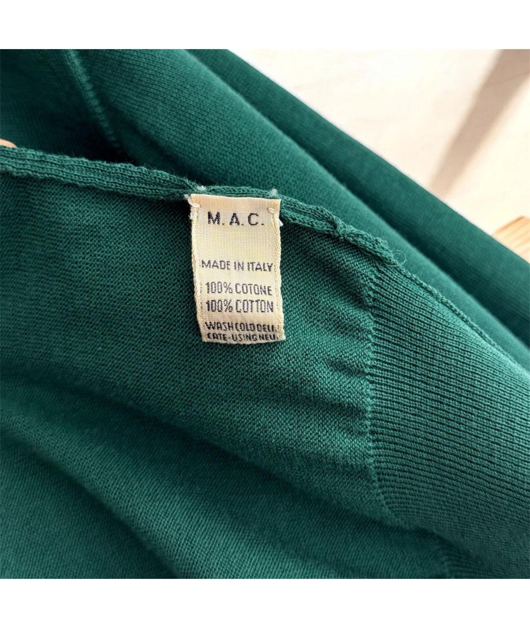 MALO Зеленый хлопковый джемпер / свитер, фото 6