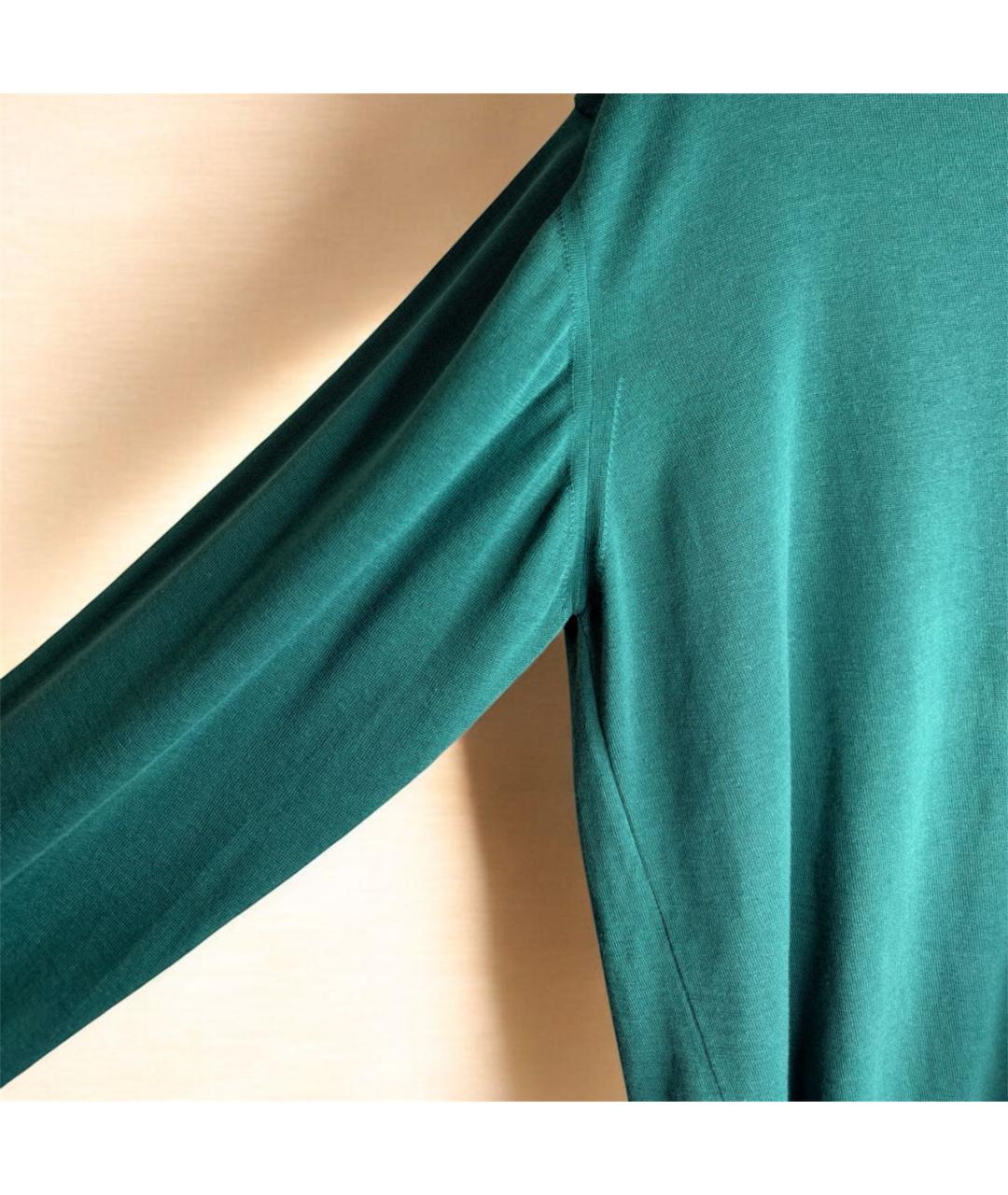 MALO Зеленый хлопковый джемпер / свитер, фото 8