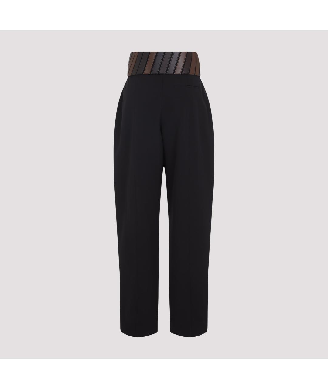 ALAIA Черные шерстяные прямые брюки, фото 3