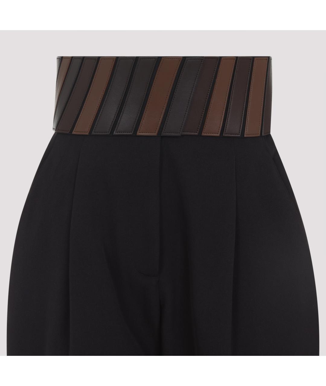 ALAIA Черные шерстяные прямые брюки, фото 4