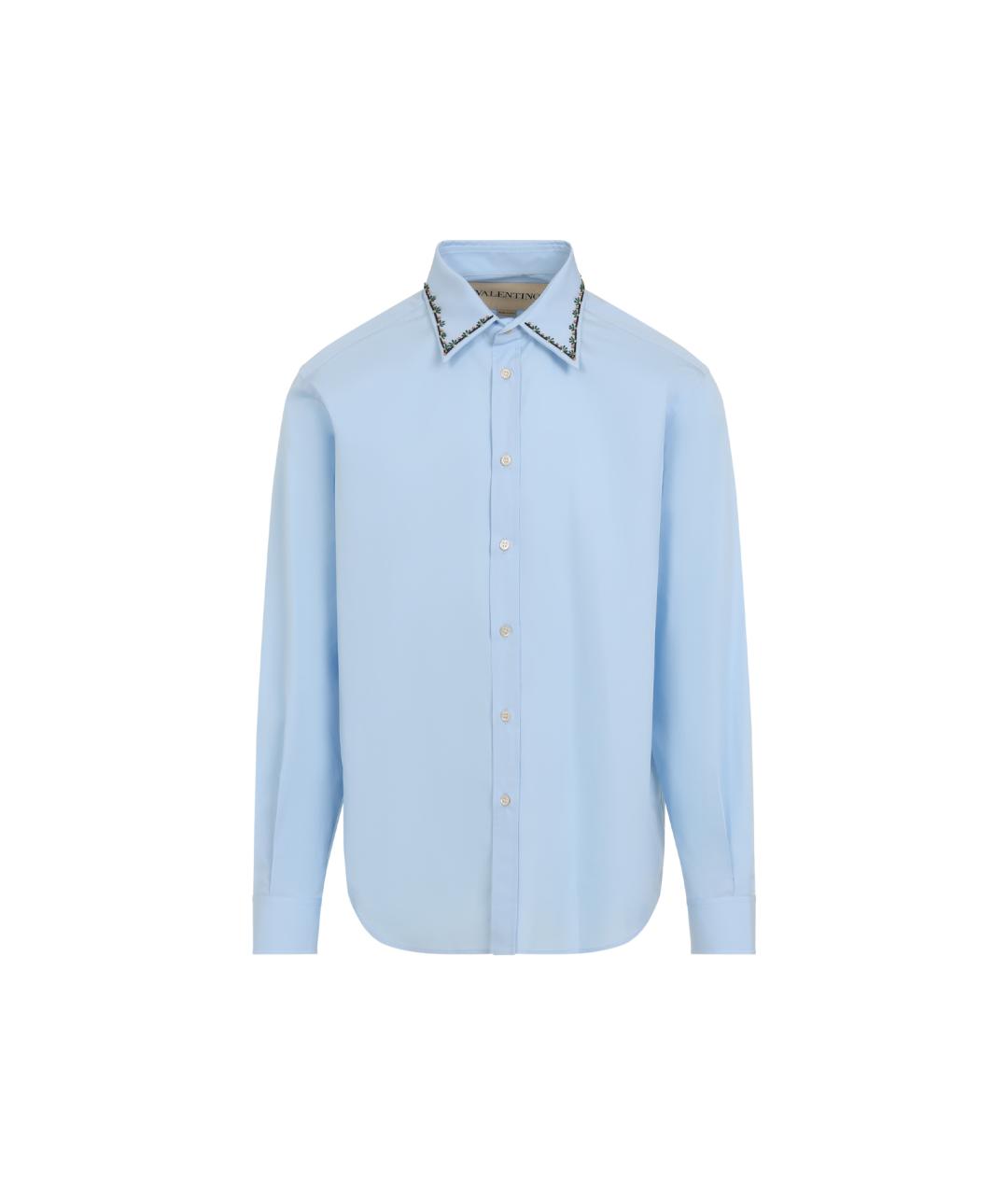 VALENTINO Голубая кэжуал рубашка, фото 1