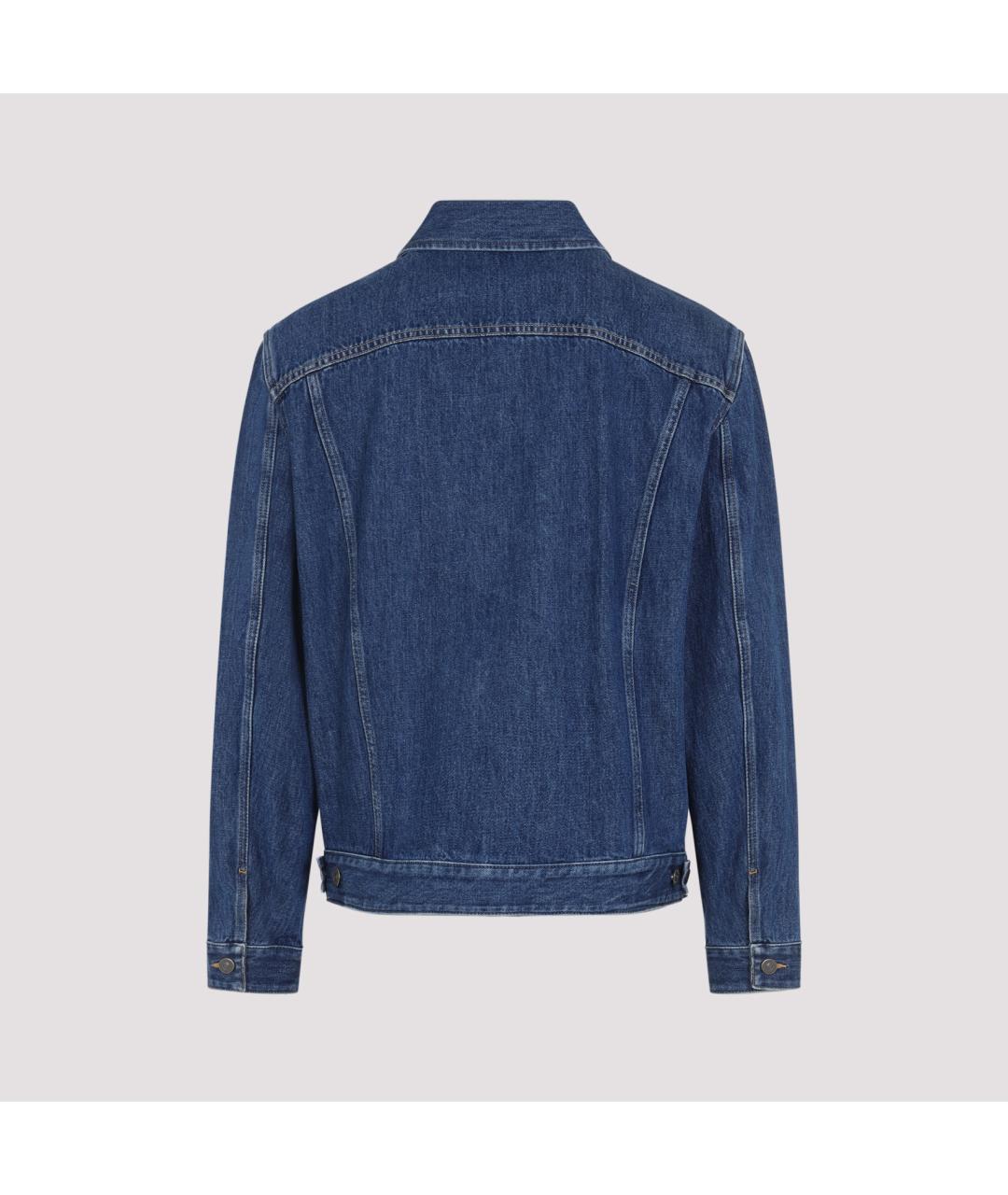 VALENTINO Синяя хлопковая куртка, фото 2